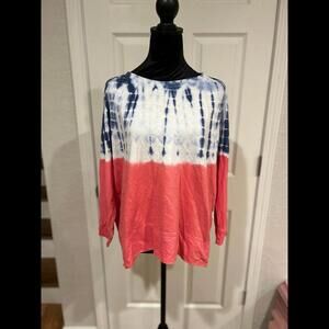 Sonoma Multicolor Tie Dye Pull Over Sweater